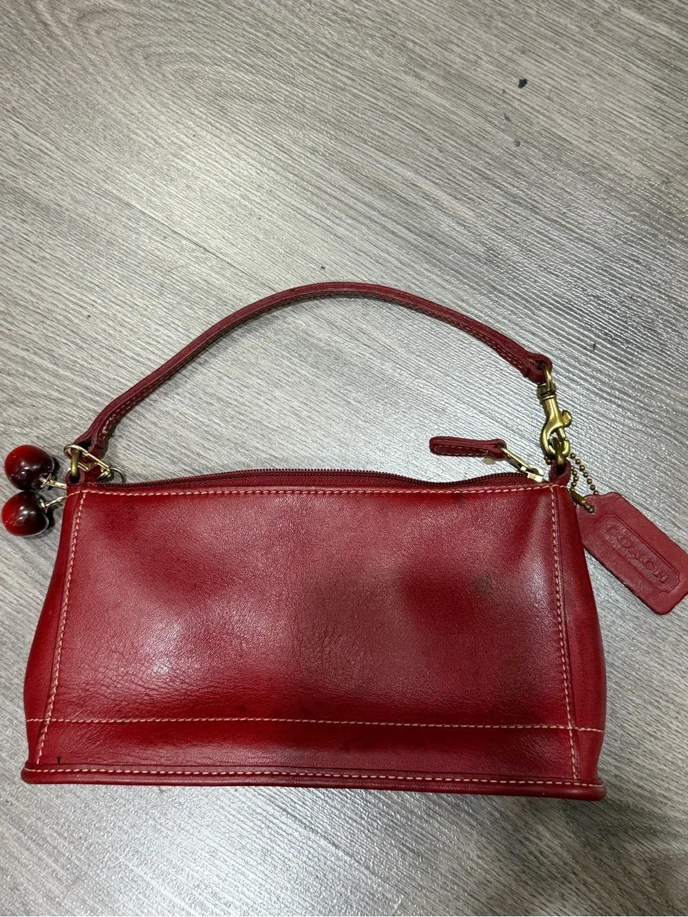 Coach smooth red